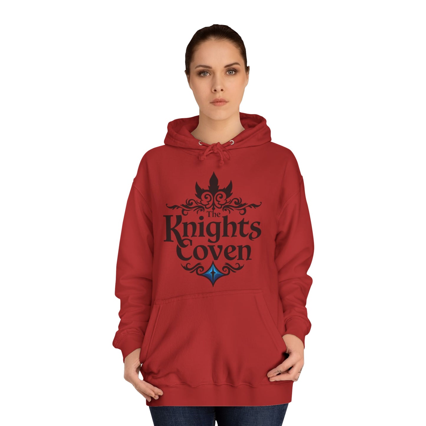 Knights Coven College Hoodie – Gothic Crest Campus Pullover
