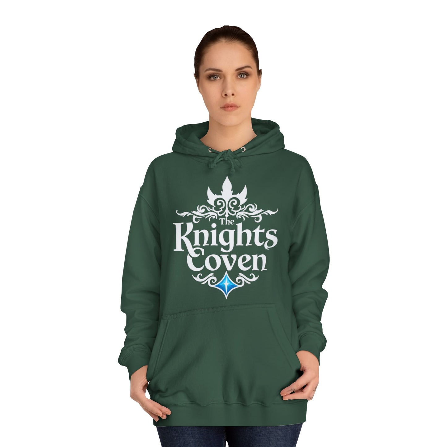 Knights Coven College Hoodie – Gothic Crest Campus Pullover