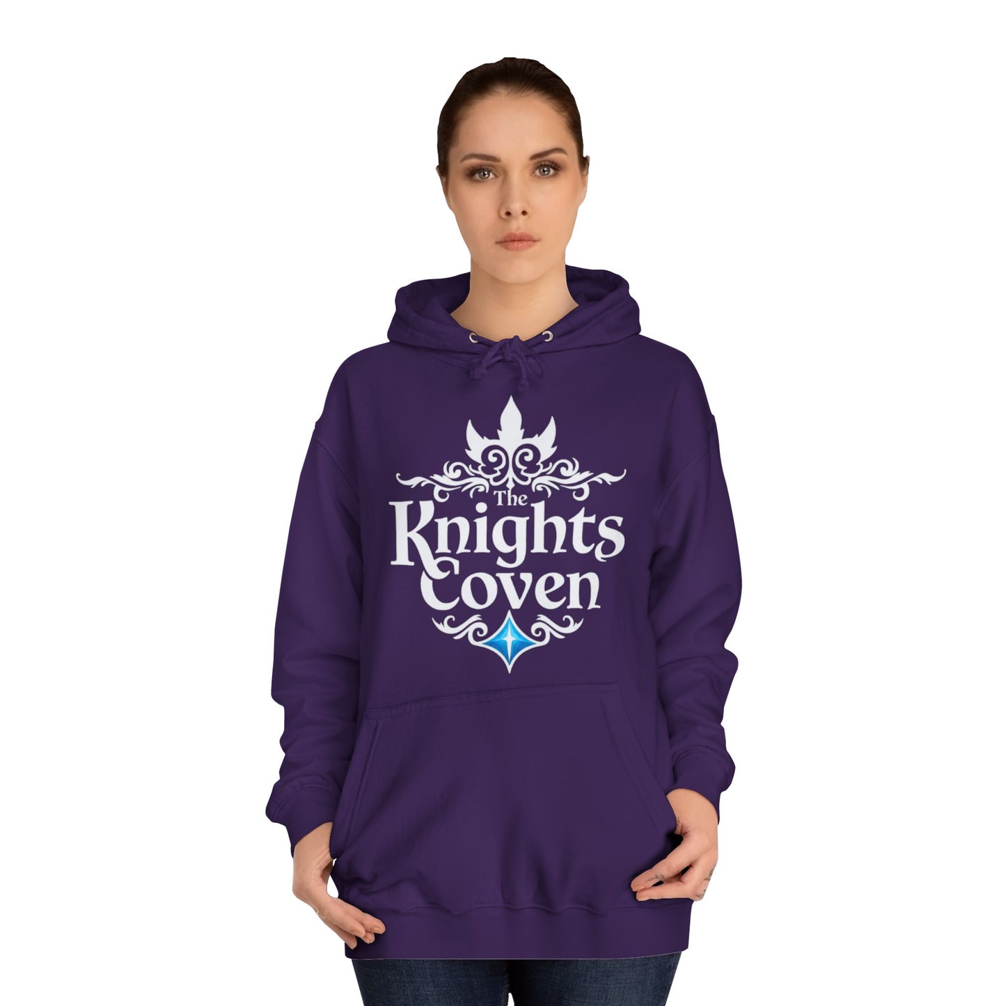 Knights Coven College Hoodie – Gothic Crest Campus Pullover
